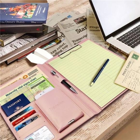 Business/Resume Padfolio Portfolio Folder with Letter/A4 Size Clipboard - Picture 7 of 7